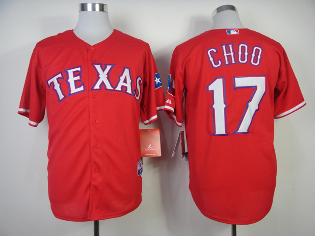 Men Texas Rangers #17 Cruz Red MLB Jerseys